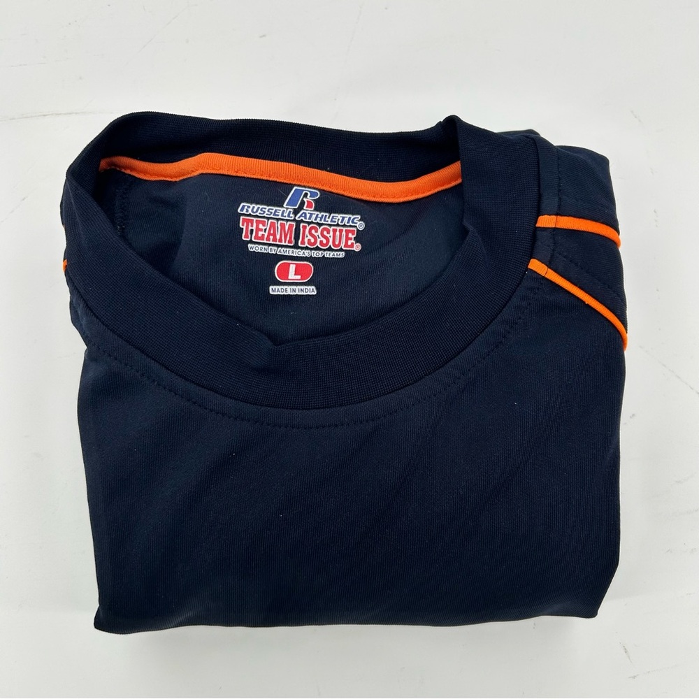Russell Illinois Fighting Illini Mens Large Long Sleeve Crew Shirt Team Issue - Picture 2 of 6